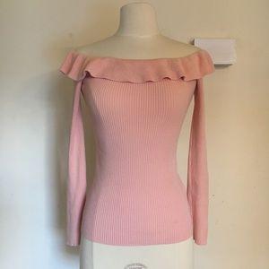 Guess Pink Knit Top S